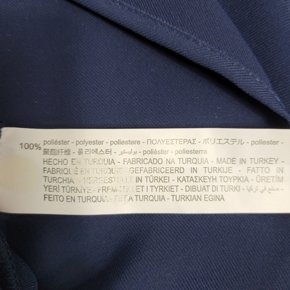 ZARA Navy Blue Pleated Dress, Size XSMALL - Picture 15 of 16